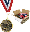 Set of 100 Award Medals with Neck Ribbons