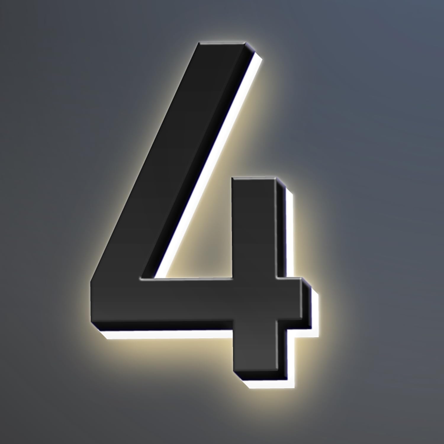 20 Inch Backlit LED Illuminated Home Address Numbers Make An Distinctive Impression Modern Lighted House Numbers For Outside Metal House Address Signs,4