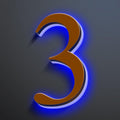 Backlit LED Illuminated House Numbers, Illuminated LED Home Address Numbers, Modern Address Signs For House, Stainless-Steel Lighted House Numbers For Outside,20 Inch/500mm,3