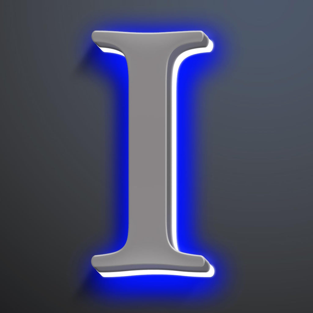 Backlit LED Illuminated House Numbers 18 Inch, Stainless Steel Hand-Polished For House Address Signs, Modern Lighted House Numbers, Large Metal Address Numbers,I