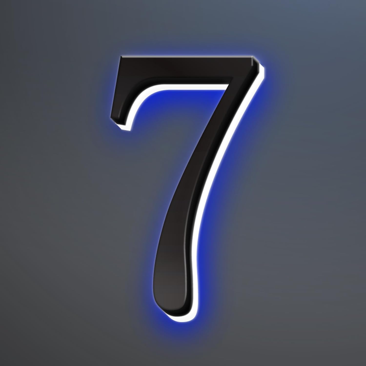 Backlit Lighted LED House Numbers, Stainless Steel Hand-Polished For House Address Signs, Illuminated LED House Numbers, Lighted House Numbers For Outside,18 Inch/450mm,H