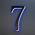 Backlit Lighted LED House Numbers, Stainless Steel Hand-Polished For House Address Signs, Illuminated LED House Numbers, Lighted House Numbers For Outside,20 Inch/500mm,H