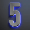 Backlit LED Home Address Numbers, Waterproof Illuminated House Numbers, Stainless Steel Address Numbers Signs, Lighted House Numbers For Outside Modern, Grey,16 Inch/400mm,5