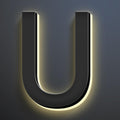 20 Inch Backlit LED Illuminated Home Address Numbers Make An Distinctive Impression Modern Lighted House Numbers For Outside Metal House Address Signs,U