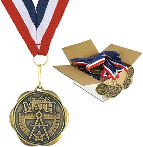 Set of 100 Award Medals with Neck Ribbons