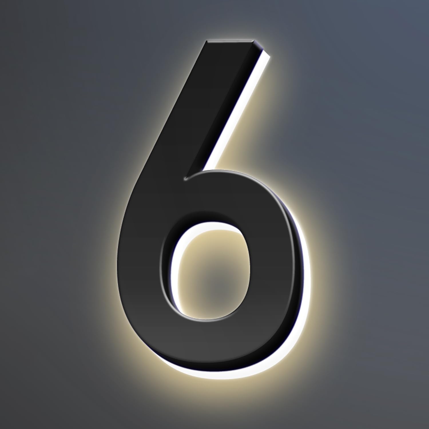 20 Inch Backlit LED Illuminated Home Address Numbers Make An Distinctive Impression Modern Lighted House Numbers For Outside Metal House Address Signs,6