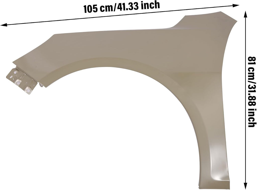 Front Driving Driver Side Fender Replacement FOR 2013 2014 2015 Chevrolet/Chevy Malibu Primed Steel OEM 22899770