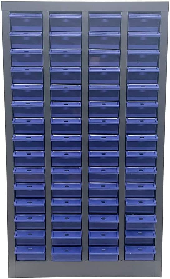 Parts Cabinet 60 Drawers Bolt and Nut Tool Storage Bin Hardware Steel Parts Craft Storage Nut and Bolt Organizer Parts Organizer Cabinet