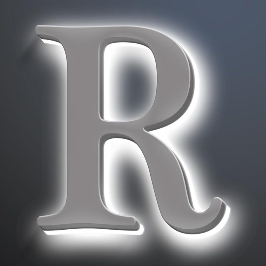 Illuminated Address Sign Enhance Your Home's Visibility, 16 Inch Backlit LED Home Address Number For Outside, Lighted Up House Numbers, Metal House Numbers,R
