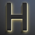 20 Inch Backlit LED Illuminated Home Address Numbers Make An Distinctive Impression Modern Lighted House Numbers For Outside Metal House Address Signs,H
