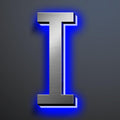 Illuminated House Numbers 18 Inch, Backlit Illuminated LED House Address Numbers For Outside, Modern Metal Lighted Address Numbers Signs, Brushed Silver, Blue Light,I