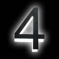 18' Illuminated LED House Numbers For Outside, Backlit Lighted LED Home Address Number, Modern Lights House Signs, Metal Lighted Address Numbers For Houses,9