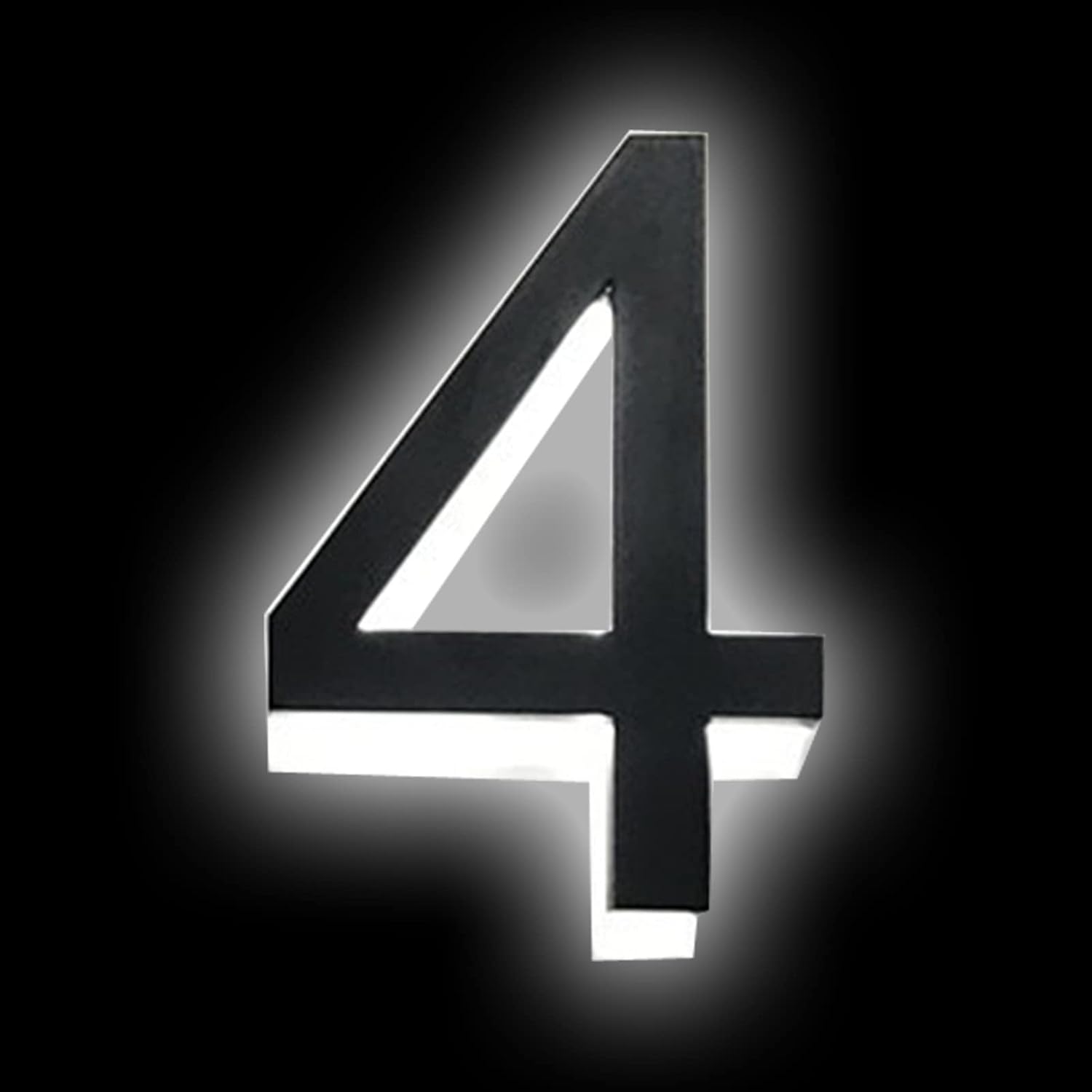 18' Illuminated LED House Numbers For Outside, Backlit Lighted LED Home Address Number, Modern Lights House Signs, Metal Lighted Address Numbers For Houses,Y