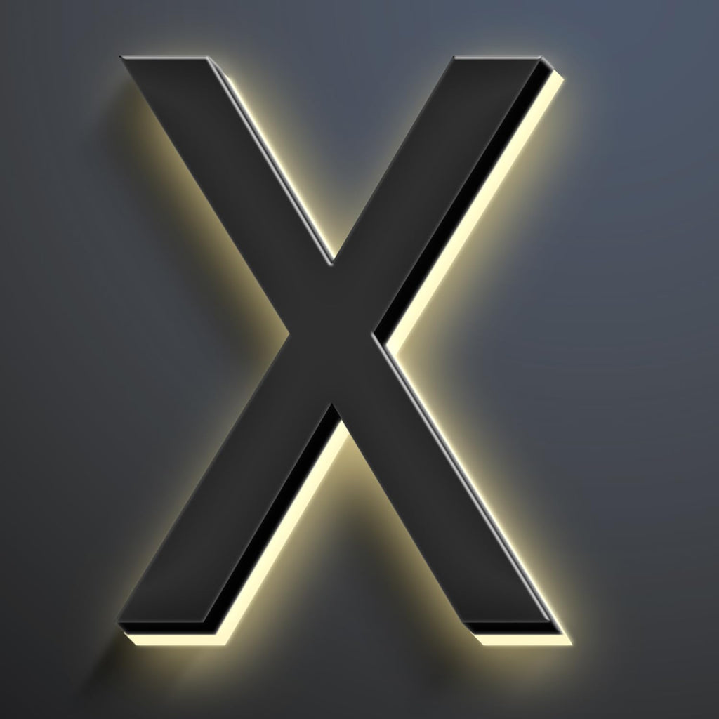 20 Inch Backlit LED Illuminated Home Address Numbers Make An Distinctive Impression Modern Lighted House Numbers For Outside Metal House Address Signs,X