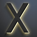 20 Inch Backlit LED Illuminated Home Address Numbers Make An Distinctive Impression Modern Lighted House Numbers For Outside Metal House Address Signs,X