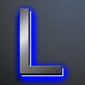 Illuminated House Numbers 18 Inch, Backlit Illuminated LED House Address Numbers For Outside, Modern Metal Lighted Address Numbers Signs, Brushed Silver, Blue Light,L