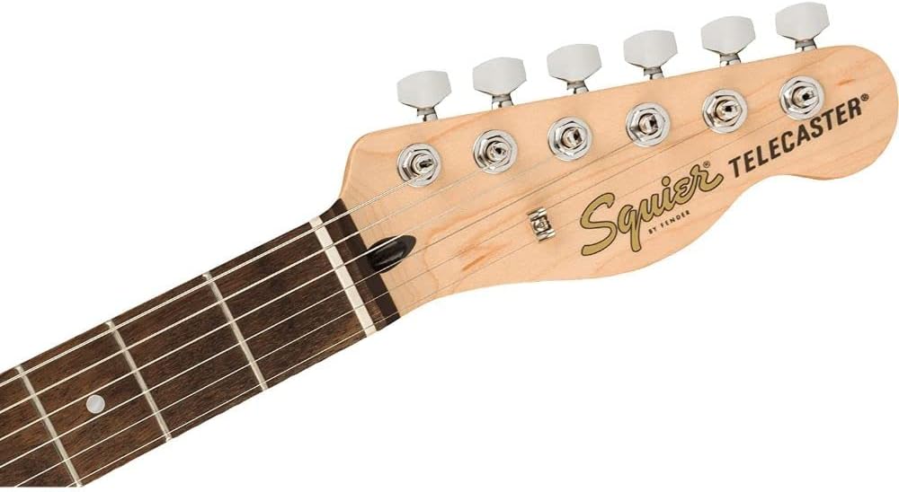 Squier by Fender Affinity Series Telecaster, Indian Laurel fingerboard (Lake Placid Blue) Bundle with Fender 10ft Cable (Straight/Straight), Guitar 12-Pack Picks, and 2' Guitar Straps