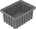 Akro-Mils 33105 Akro-Grid Plastic Slotted Dividable Modu Box Stackable Grid Storage Tote Container, (10-7/8-Inch L x 8-1/4-Inch W x 5-Inch H), (20 Pack), Gray