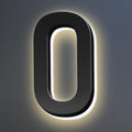 16 Inch Backlit LED Illuminated Home Address Numbers Stainless Steel Hand-Polished For House Address Signs Lighted House Numbers Elevate Address Display,0