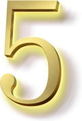 Modern Illuminated House Numbers, Backlit LED Home Address Numbers For Outside, Large Lighted House Numbers.