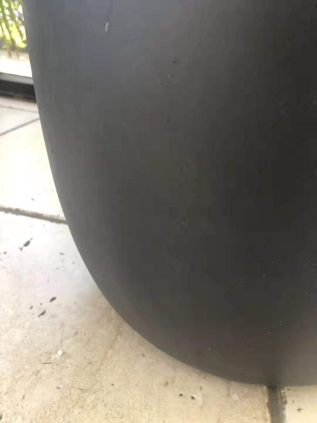 Kante 18',14',10' Dia Concrete Round Planters (Set of 3), Outdoor Indoor Large Planter Pots with Drainage Hole and Rubber Plug for Home Patio Garden, Charcoal