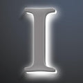 Backlit LED Address Number Get Noticed, 18 Inch Illuminated House Numbers, Lighted Up Home Address Number For Yard, Modern Metal Lighted House Number For Outside,I