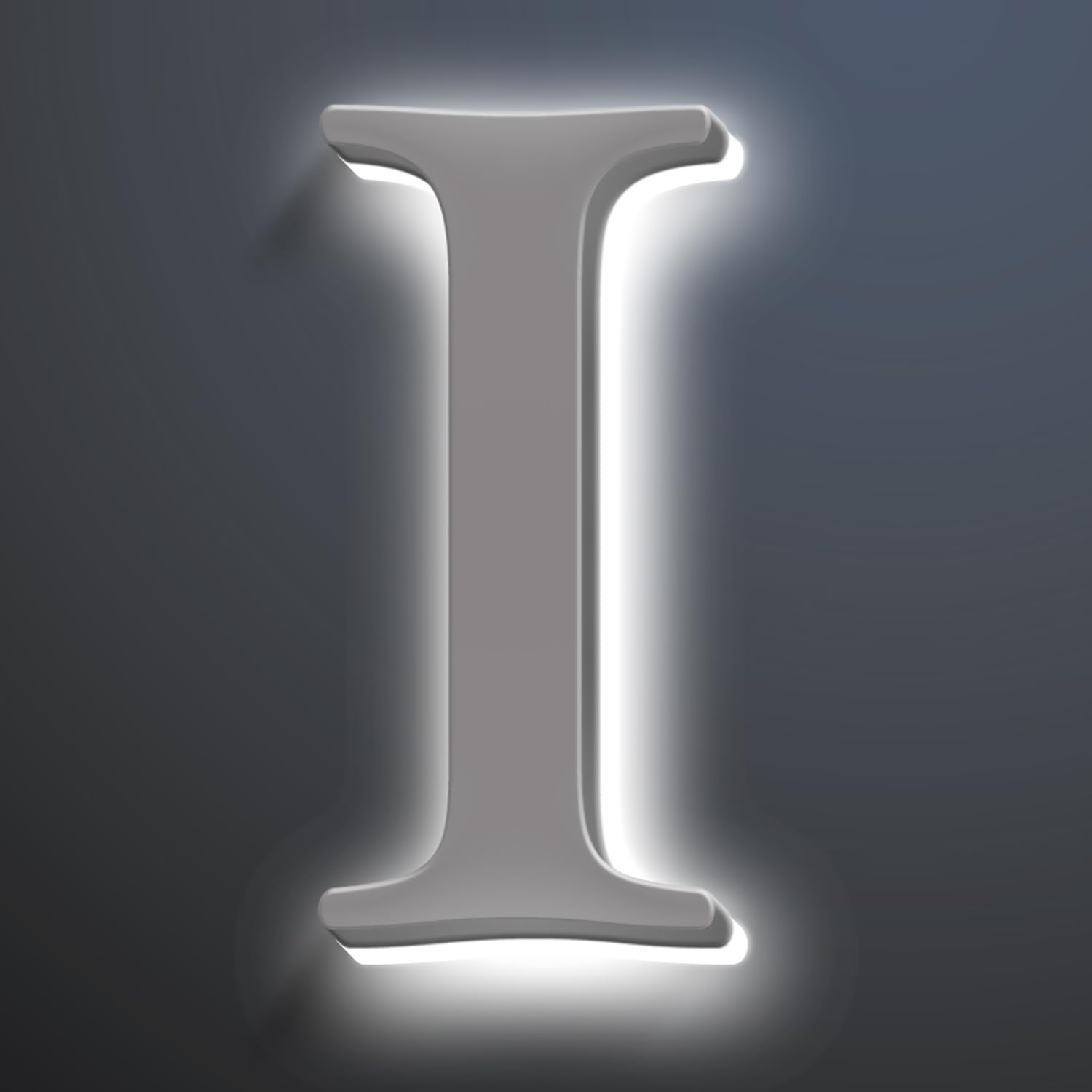 Modern IlluminatedHouse Numbers, 20Inch Backlit LED Illuminated Home Address Numbers, Stainless Steel Polished Address Signs For House, Large Lighted House Numbers,I