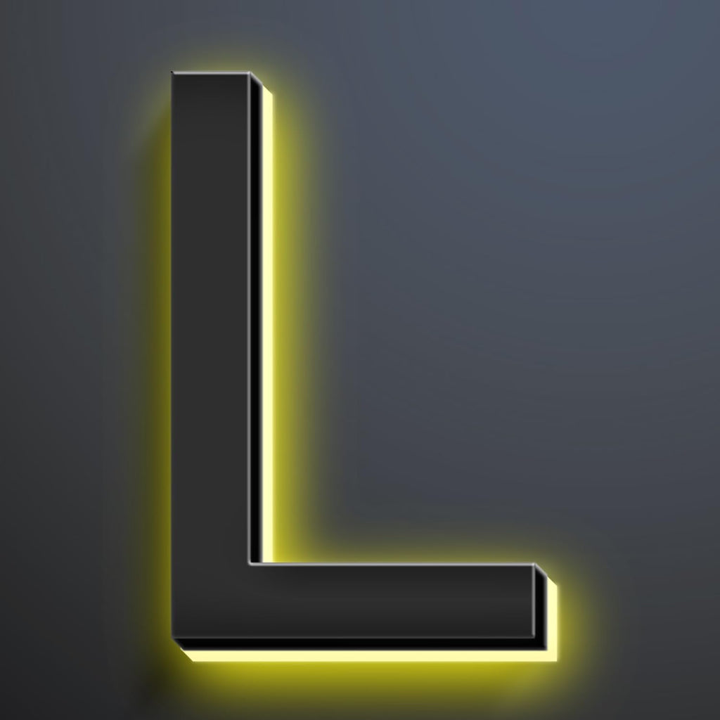 16 Inch Backlit LED Illuminated Address Signs For House Hand-polished Address Numbers For House Modern Large Lighted Metal House Numbers For Outside,L