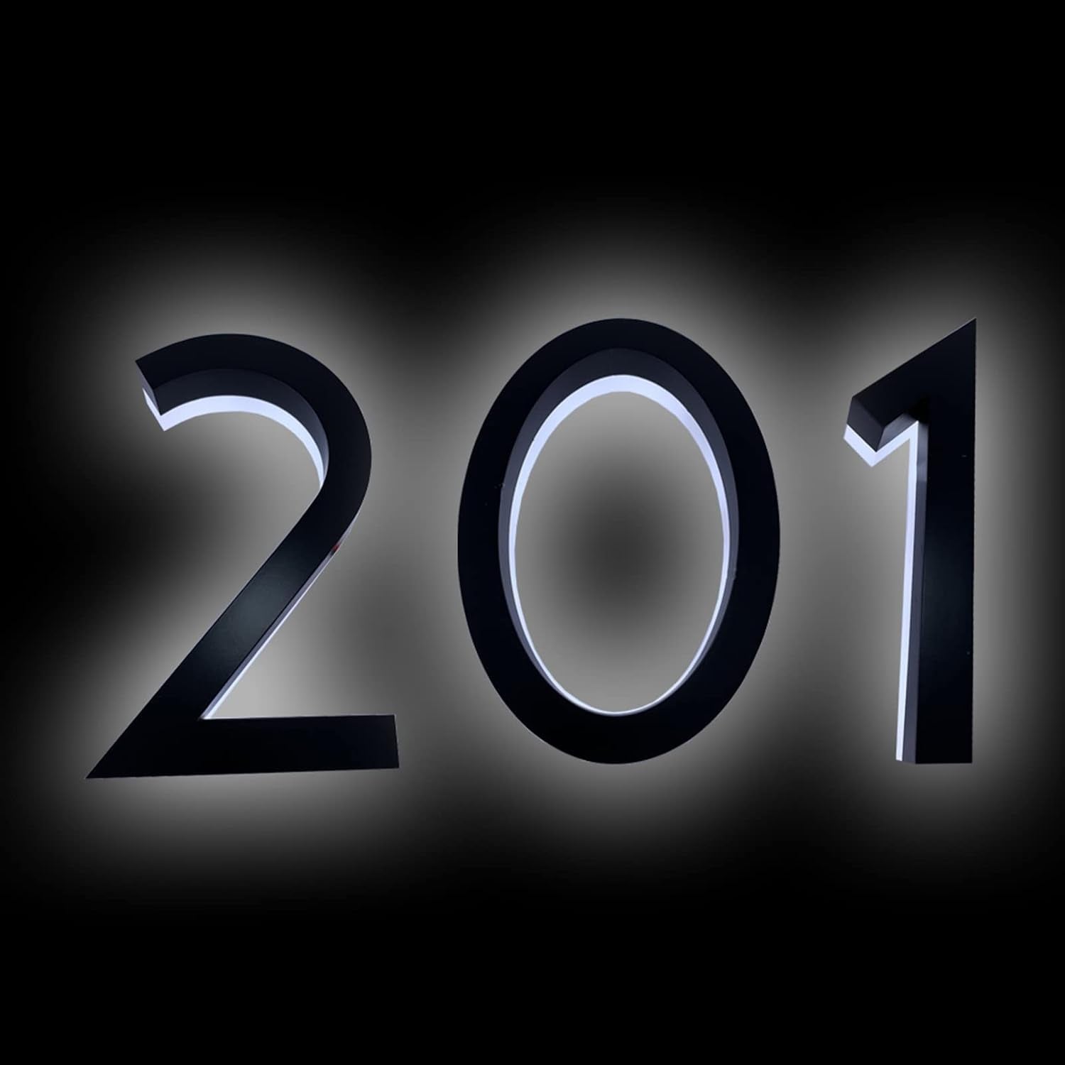 Stainless Steel Modern Backlit LED House Number 18', Lighted Address Numbers For Outside, Lighted House Numbers, Illuminated Address Signs For House,B
