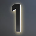 16 Inch Backlit LED Illuminated Home Address Numbers Stainless Steel Hand-Polished For House Address Signs Lighted House Numbers Elevate Address Display,1