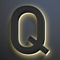 20 Inch Backlit LED Illuminated Home Address Numbers Make An Distinctive Impression Modern Lighted House Numbers For Outside Metal House Address Signs,Q