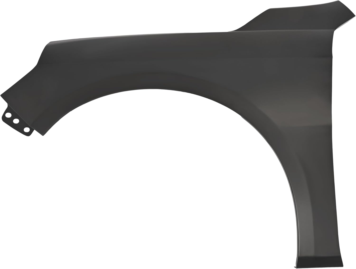 KUAFU Front Fender Compatible with 2016-2023 Chevy Chevrolet Malibu Replacement for 84029562 GM1240392 Steel Fender Panel Black (Left Driver Side)