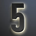 Illuminated House Address Numbers Signs, Stainless Steel,Up-Scale Modern Look, Backlit LED Illuminated Home Address Number, Lighted House Numbers For Outside,18 Inch/450mm,5