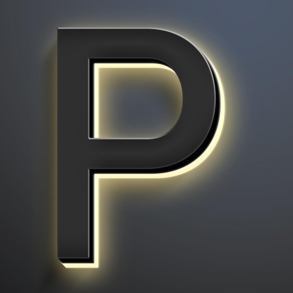 20 Inch Backlit LED Illuminated Home Address Numbers Make An Distinctive Impression Modern Lighted House Numbers For Outside Metal House Address Signs,P