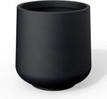 Kante 15.3' Dia Round Concrete Planter, Outdoor Indoor Large Plant Pots Containers with Drainage Hole and Rubber Plug for Home Garden Patio, Black