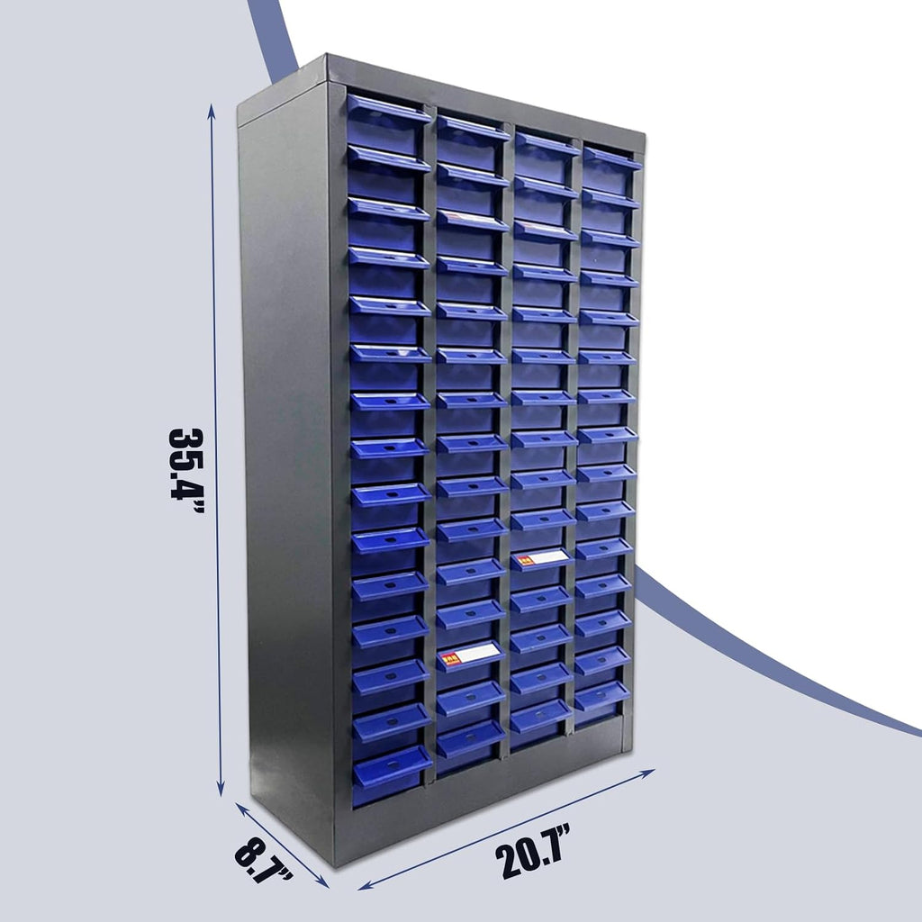 Part Cabinet 60 Drawers Bolt and Nut Tool Storage Cabinet Hardware Organization Shelves Office Supplies