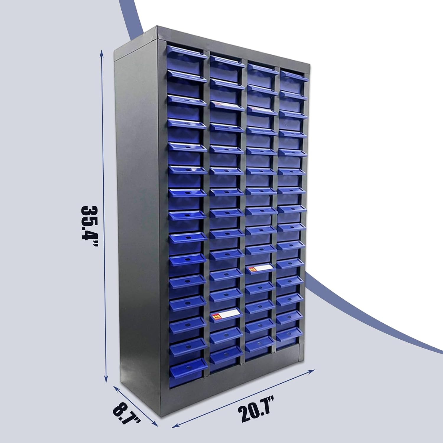 Part Cabinet 60 Drawers Bolt and Nut Tool Storage Cabinet Hardware Organization Shelves Office Supplies
