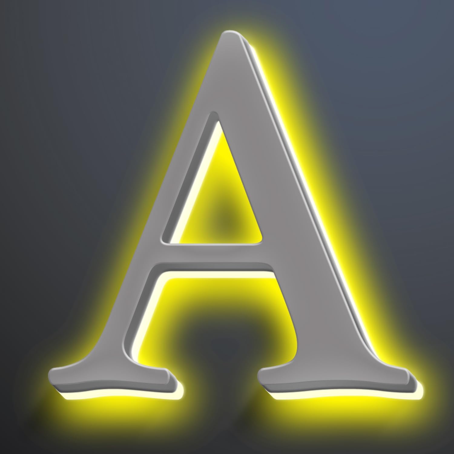Illuminated House Number For Outside 20 Inch, Backlit LED House Number Signs Enhance Your Home's Elegance, Lighted Address Numbers, Metal House Numbers With Lights,A