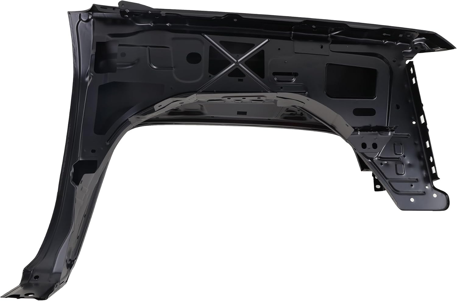 Primed Steel Front Left Fender Compatible with 2014-2018 Chevrolet Chevy Silverado 1500 Driving Driver Side OEM 23303551