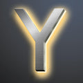 Illuminated LED House Numbers 18 Inch, Backlit LED Illuminated Address Numbers, Modern Lighted House Numbers At Night, Waterproof Large Metal Home Address Signs,Y