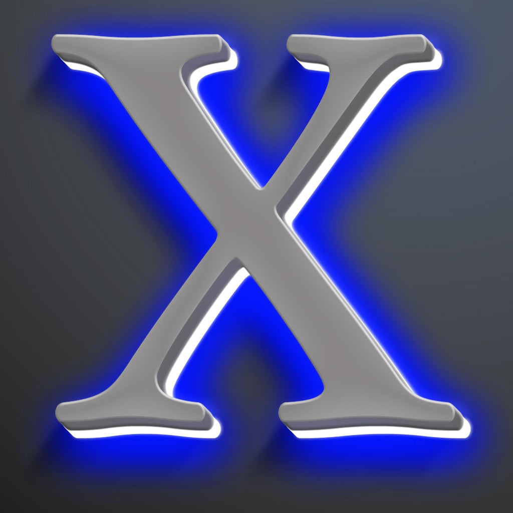 Backlit LED Illuminated House Numbers 18 Inch, Stainless Steel Hand-Polished For House Address Signs, Modern Lighted House Numbers, Large Metal Address Numbers,X