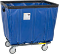 R&B Wire Products, Inc., 18 Bushel Vinyl Basket Truck with Steel Base, Blue, Capacity 600 lb, Capacity Volume 22 ft³, Color Blue, Model# 418SOC/BL