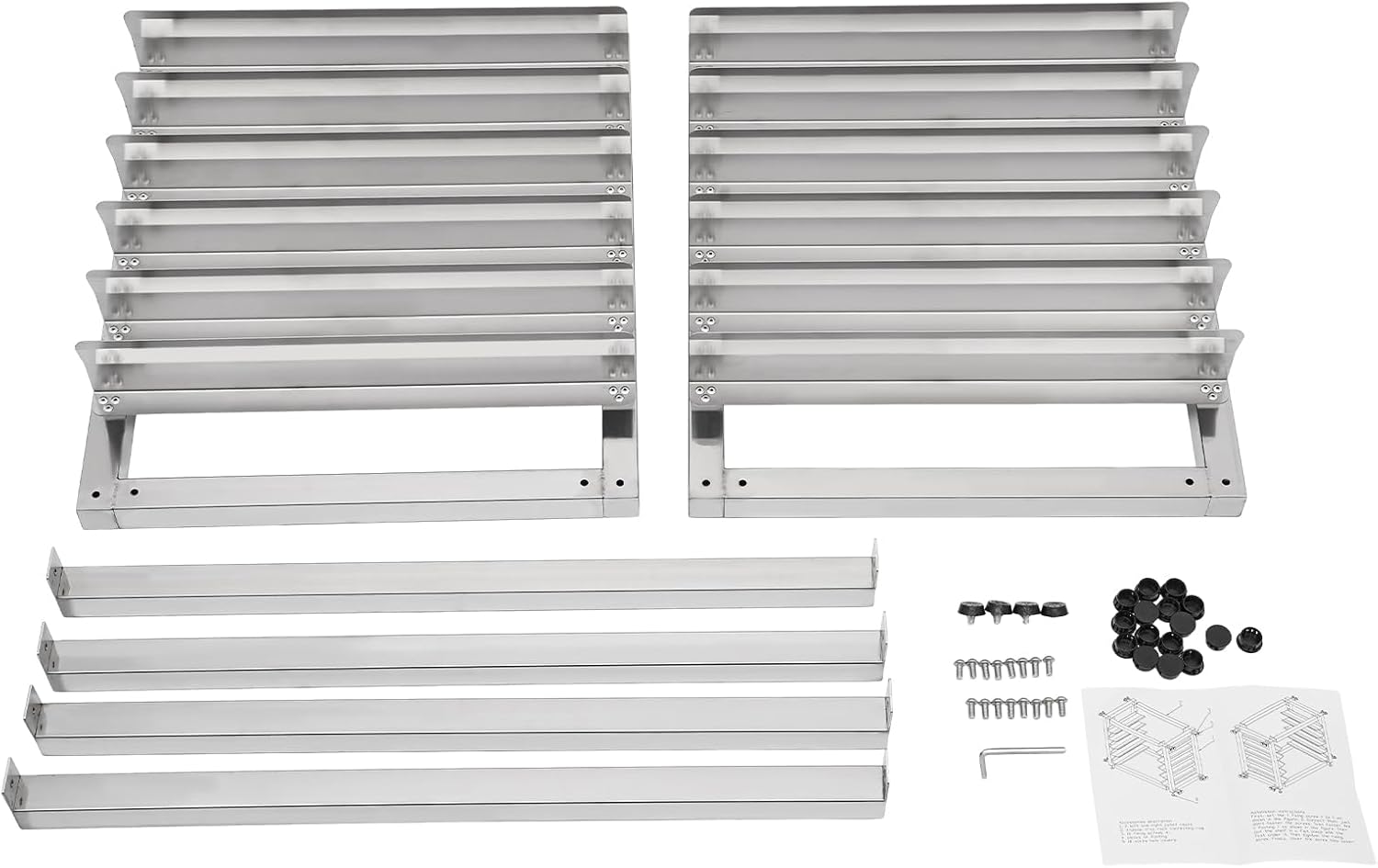 6-Tier Pan Rack, Stainless Steel Bakery Rack, Bakers Rack for Home Commercial Kitchen, Restaurant, Cafeteria, Dessert Shop
