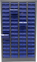 Parts Cabinet with 60 Small Size Drawers Bolt and Nut Tool Storage Without Door Parts Cabinet with ABS Material Drawer for Storing Screws Trinkets and Workshop Tool
