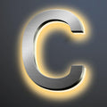 Illuminated LED House Numbers 18 Inch, Backlit LED Illuminated Address Numbers, Modern Lighted House Numbers At Night, Waterproof Large Metal Home Address Signs,C