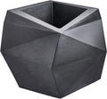 Crescent Garden Modern Geometric Origami Planter, Plant Pot, 26-Inch (Caviar Black)