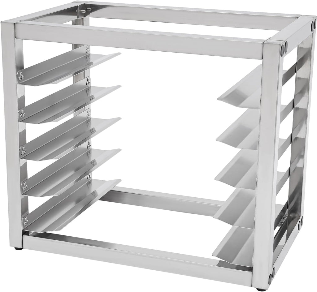 5-Tier Pan Rack, Stainless Steel Bakery Rack, Bakers Rack for Home Commercial Kitchen, Restaurant, Cafeteria, Dessert Shop