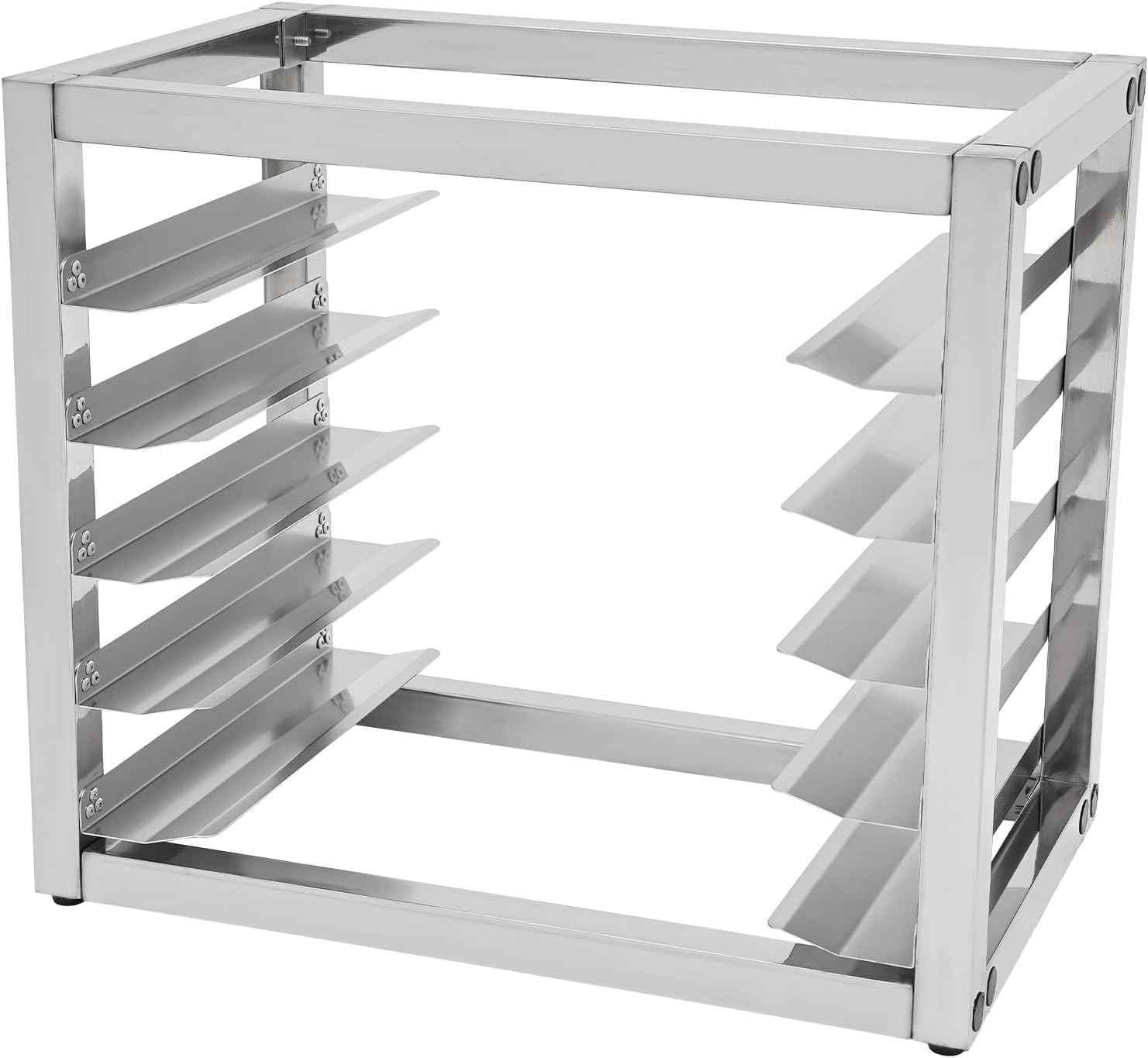 5-Tier Pan Rack, Stainless Steel Bakery Rack, Bakers Rack for Home Commercial Kitchen, Restaurant, Cafeteria, Dessert Shop
