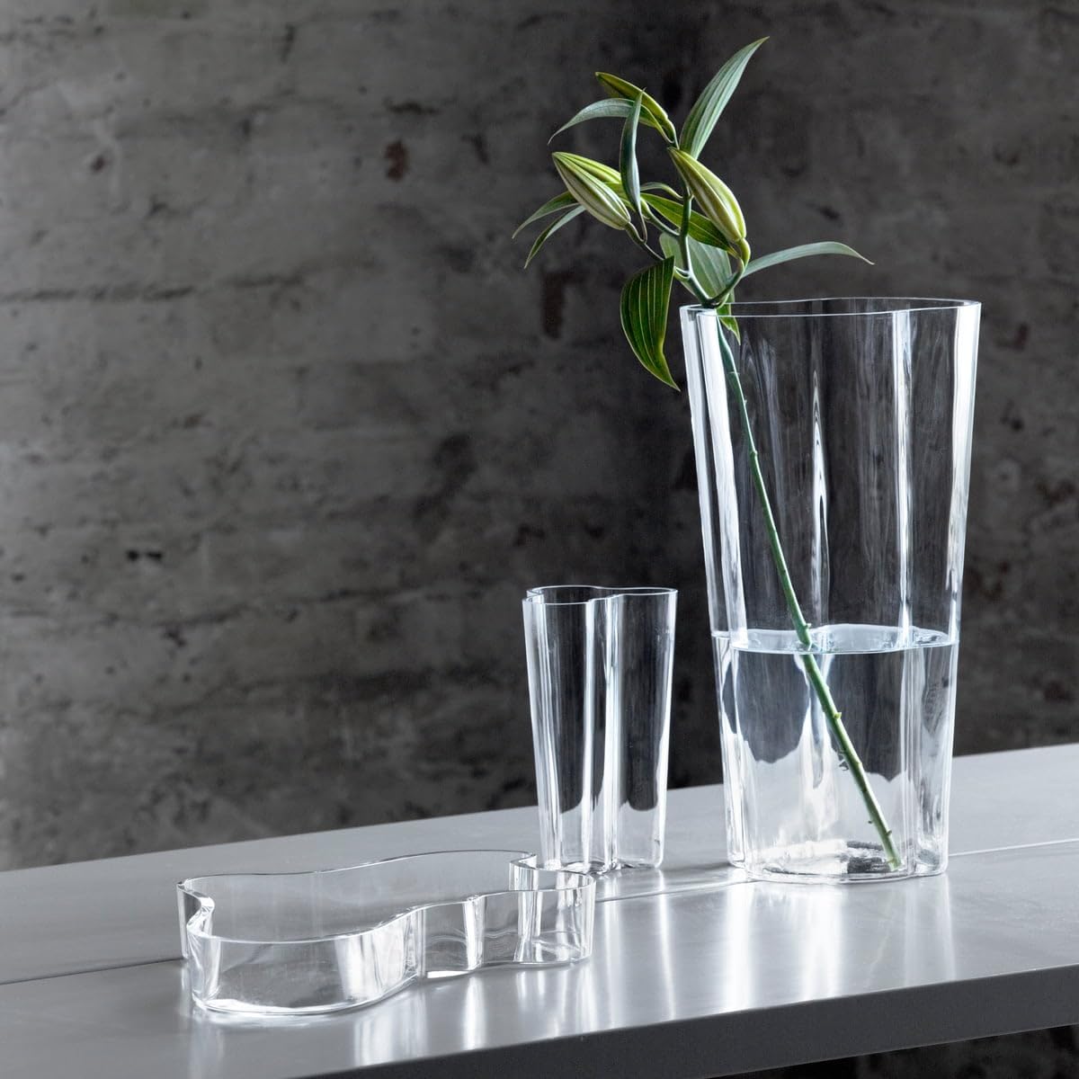 Iittala Aalto 251mm Green Glass Vase