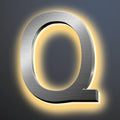 Illuminated LED House Numbers 18 Inch, Backlit LED Illuminated Address Numbers, Modern Lighted House Numbers At Night, Waterproof Large Metal Home Address Signs,Q